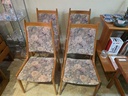 Set of 4 Nordic Furniture Teak Mid Back Dining Chairs