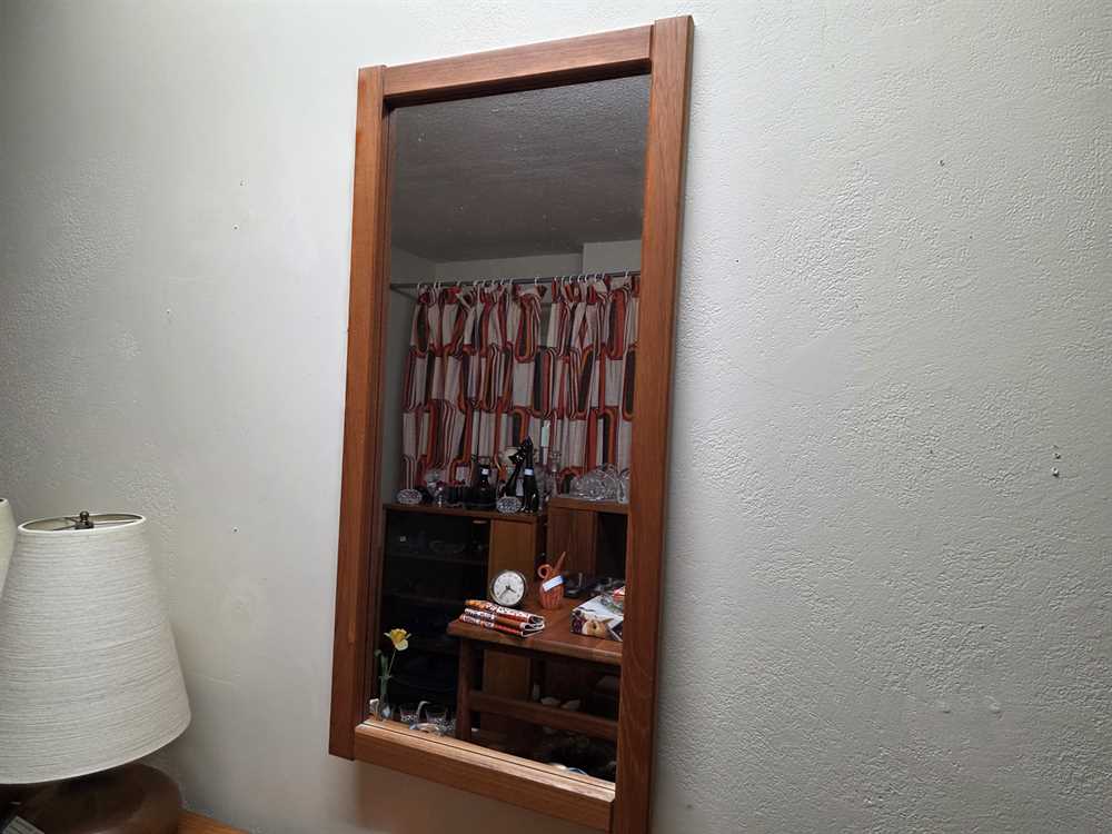 Danish Teak Wall Mirror