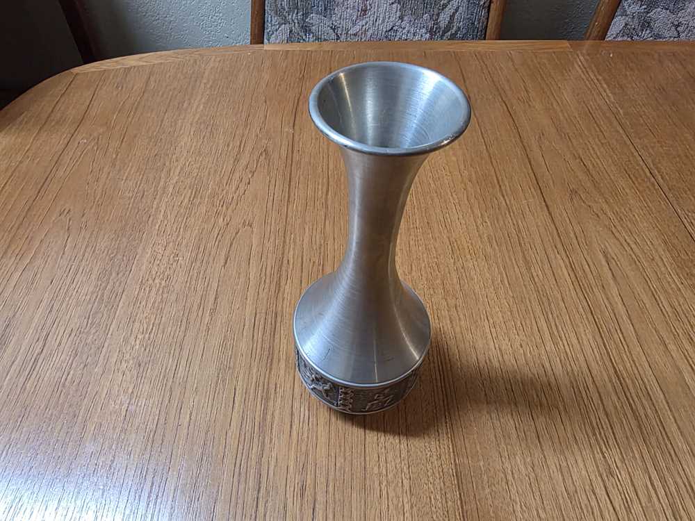 Norsk Tinn Norwegian Pewter Vase