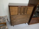 Viscol by Victoriaville Walnut 4 Drawer Tallboy Dresser