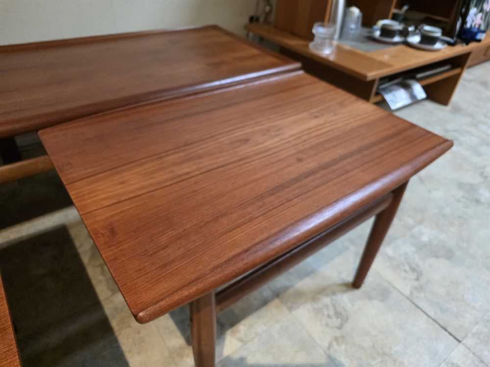 Pair Grete Jalk for Glostrup Mobelfabrik Side Tables