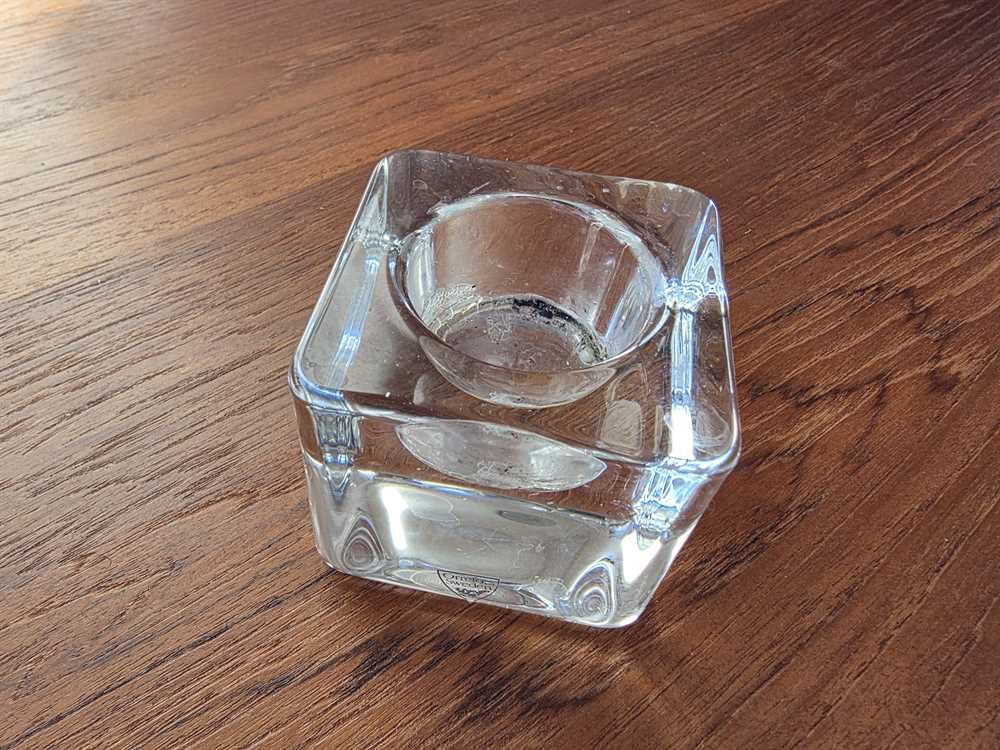 Orrefors Ice Cube Votive Holder by Goran Warff