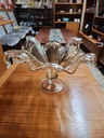 Large Murano Amber Centerpiece Basket