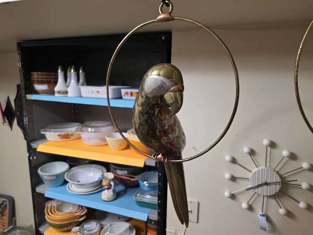 Sergio Bustamante Large Brass & Copper Parrot