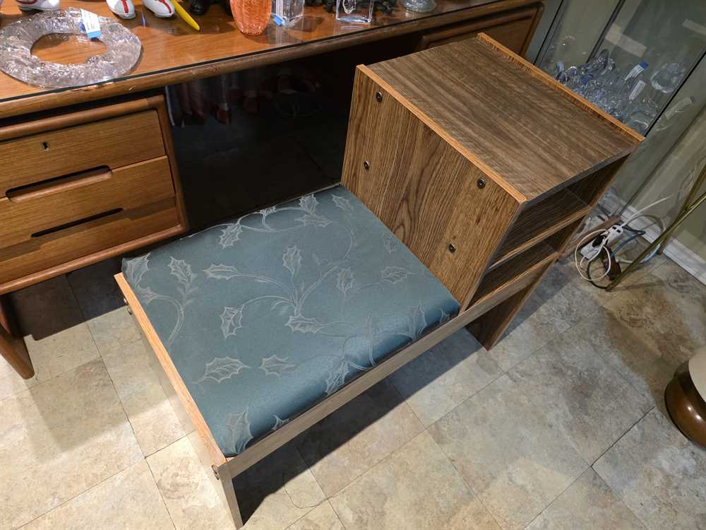 Walnut Finish Telephone Table