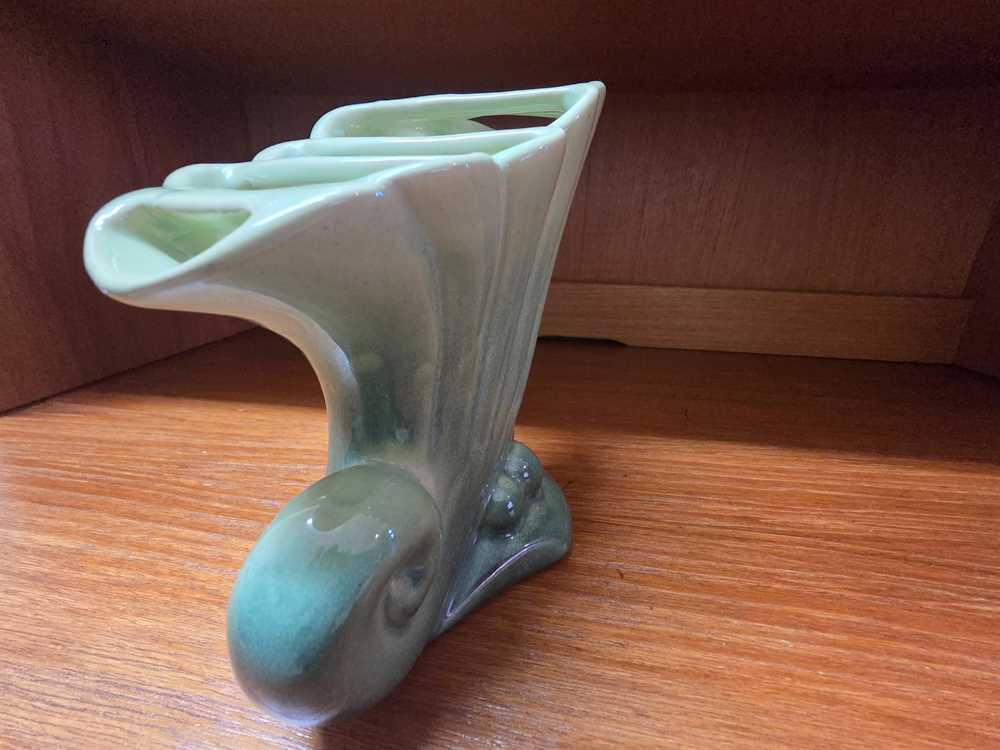 1950s Beauceware Quebec Cornucopia Vase