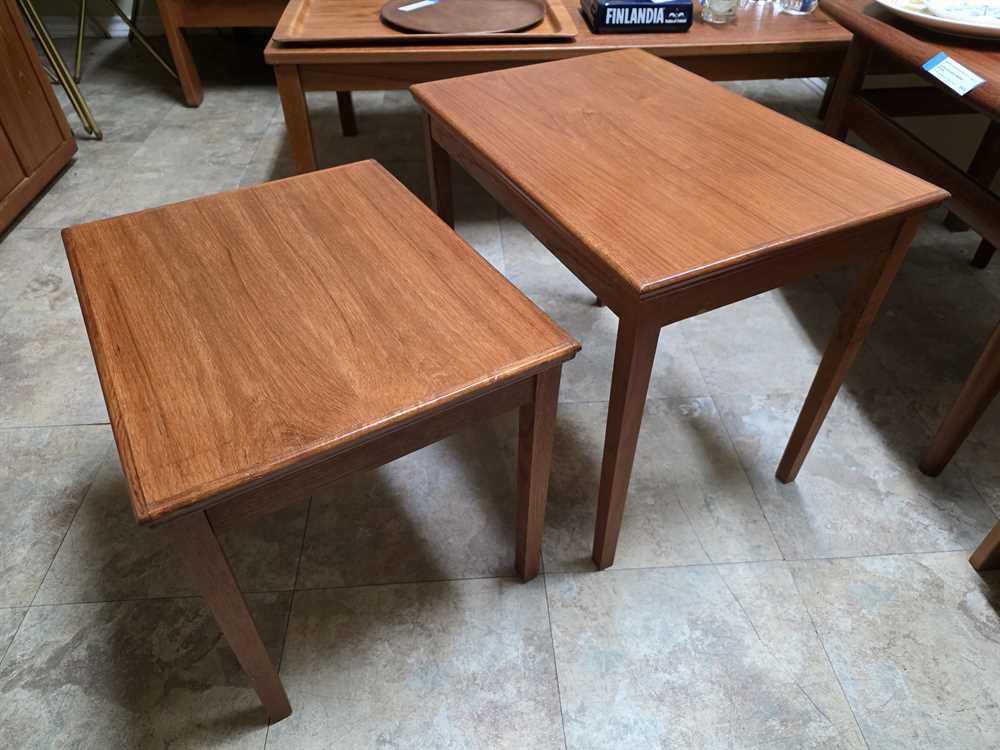 Pair of Teak Nesting Tables