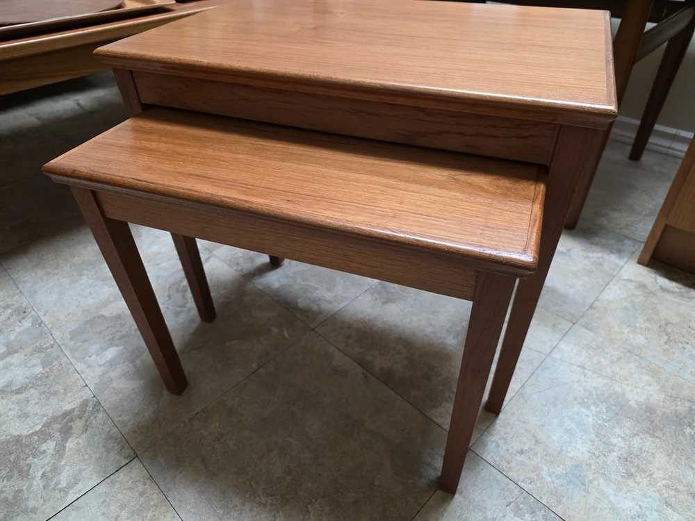 Pair of Teak Nesting Tables