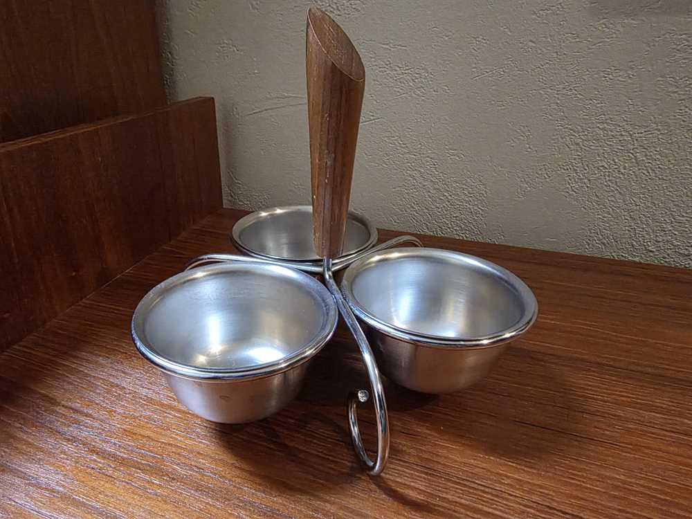 Danish Teak and Stainless Condiment Server