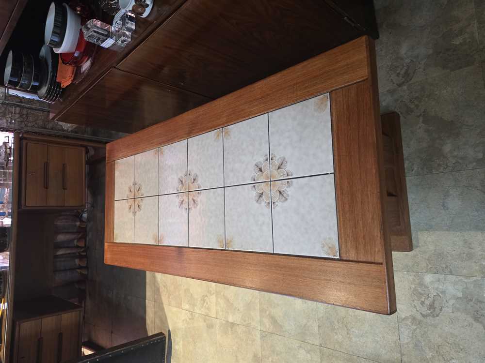 Gangso Mobler Teak & Tile Coffee Table