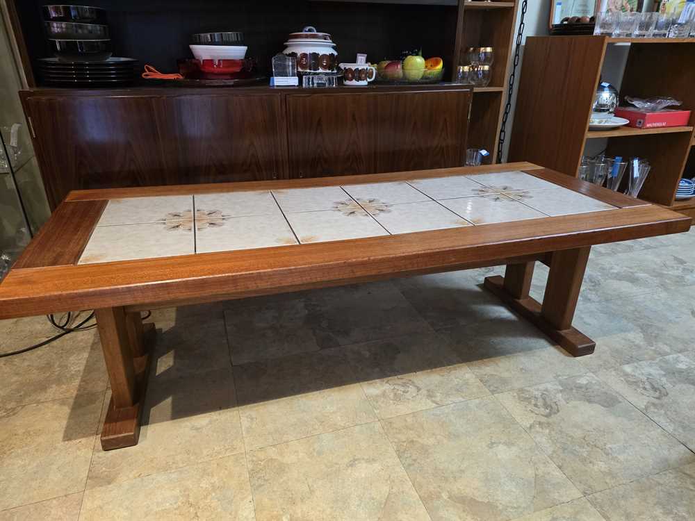 Gangso Mobler Teak & Tile Coffee Table