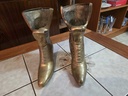 Pair of Vintage Brass Boots