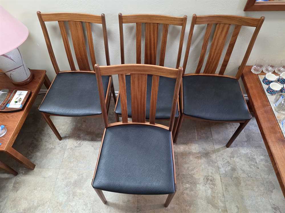 Set of Four AB Linde Nilsson Lammhult Walnut Dining Chairs