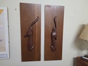 Pair of Devonware Canada Antelope Wall Art Sculptures