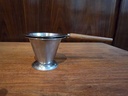 Lundtofte Denmark Teak and Stainless Tea Strainer w/ holder