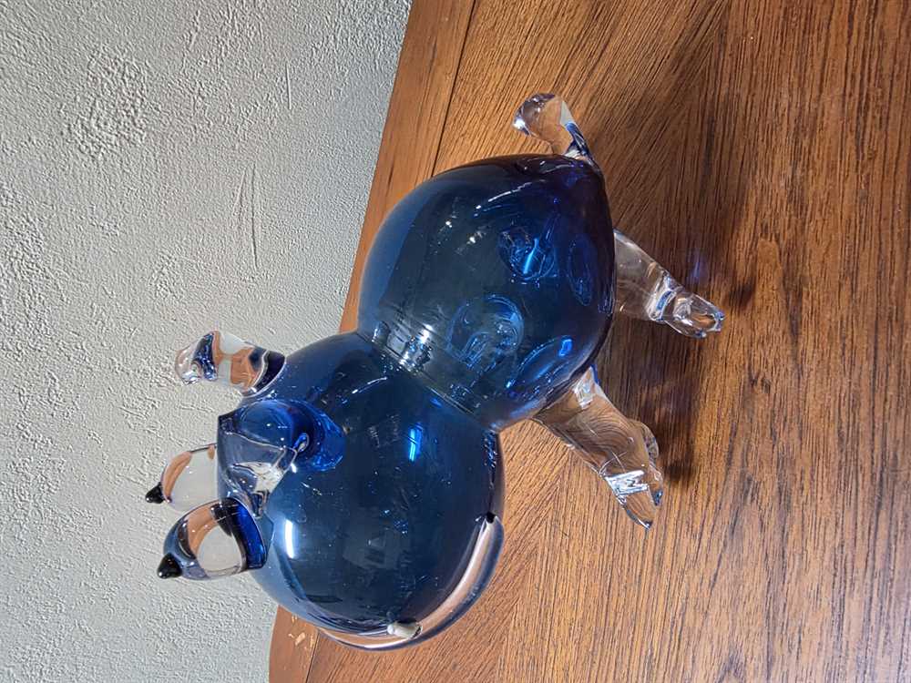 Hand Blown Dog Sculpture by Canadian Catherine Labonte