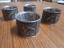 Groenlandica Tinn Norway Pewter Napkin Rings (Set of 4)
