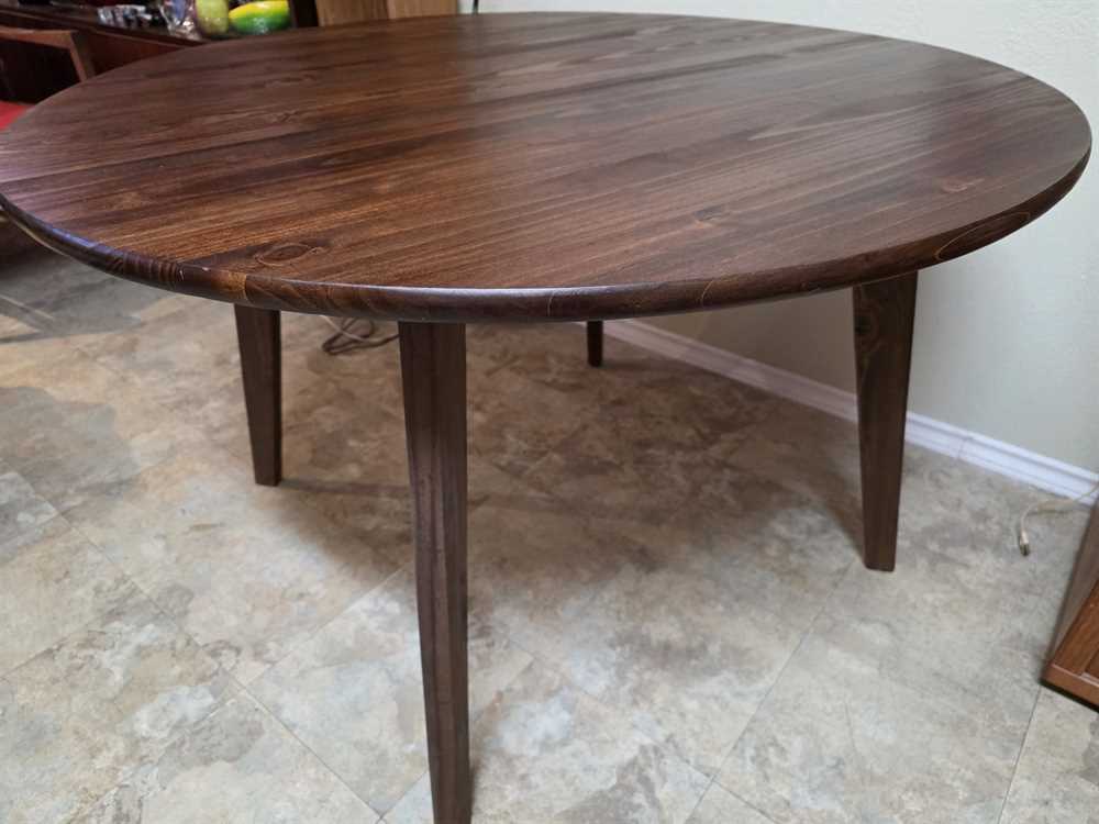 Fanica Solid Walnut Round Dining/Kitchen Table