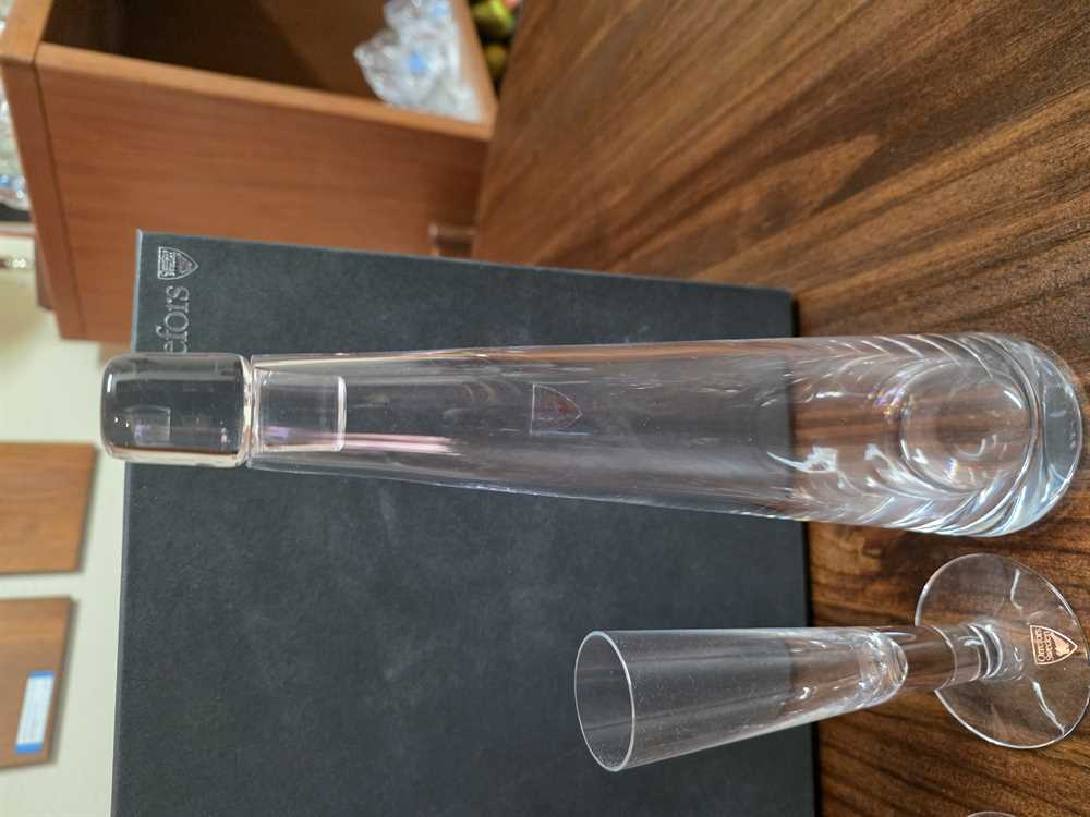 Orrefors Kampai Schnapps Decanter and Glass Set by Lana Bergstrom