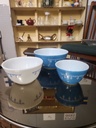 Pyrex Blue Garland Set of 3 Mixing Bowls 401-403