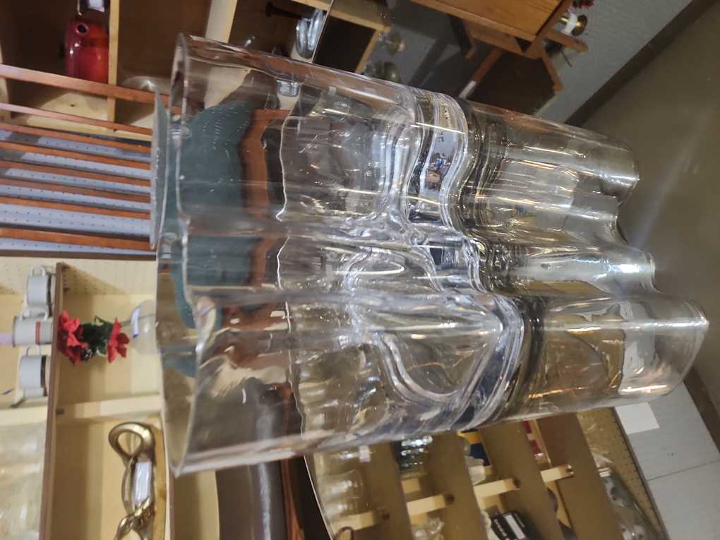 Extra Large Clear Iittala Aalto Savoy Vase 8"