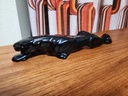 14 1/2" Black Ceramic Panther Made in Japan