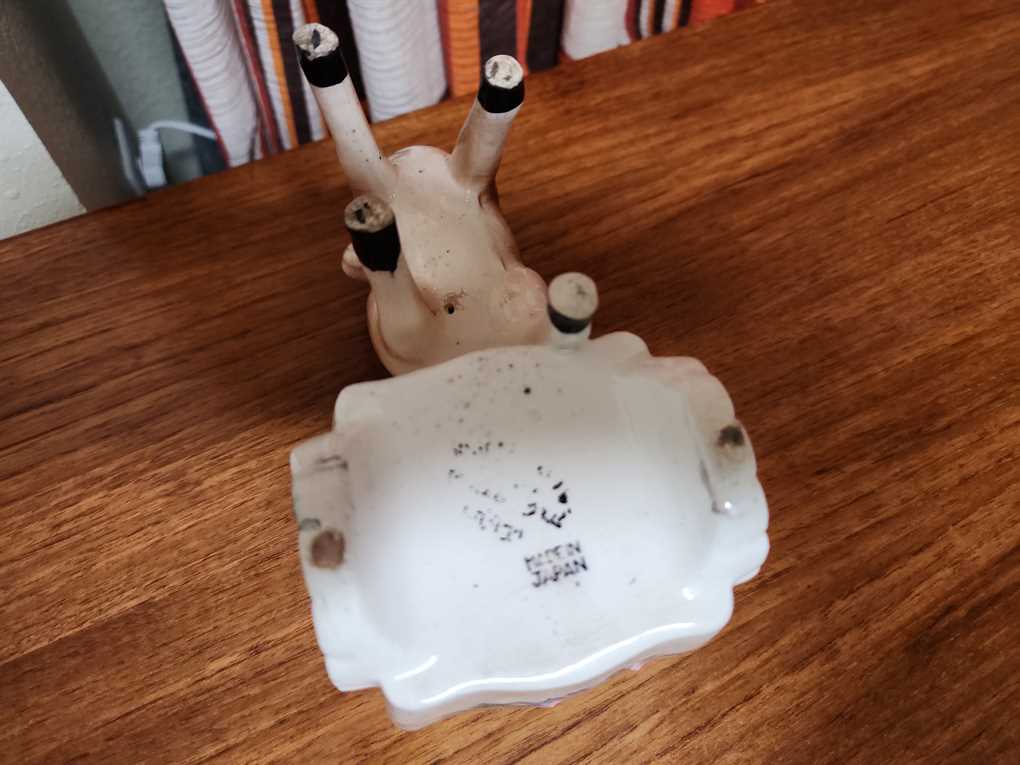 Ceramic Deer Planter Made In Japan 1950's 60's