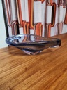 Glass Bowl in Blue by Jan Beranek for Skrdlovice Czech Republic, 1960s