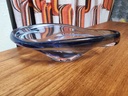 Glass Bowl in Blue by Jan Beranek for Skrdlovice Czech Republic, 1960s