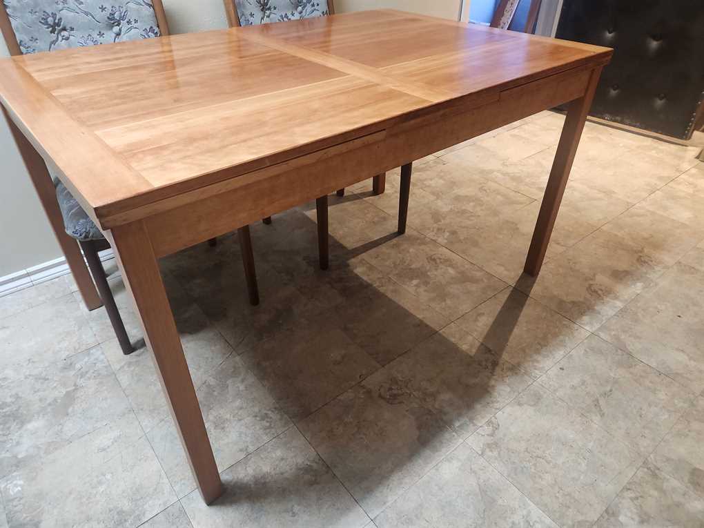 Made in Denmark Teak Draw Leaf Dining Room Table