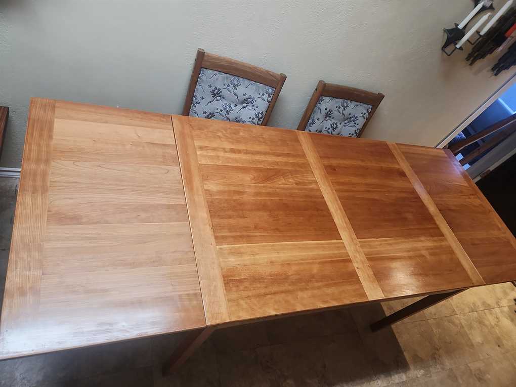 Made in Denmark Teak Draw Leaf Dining Room Table