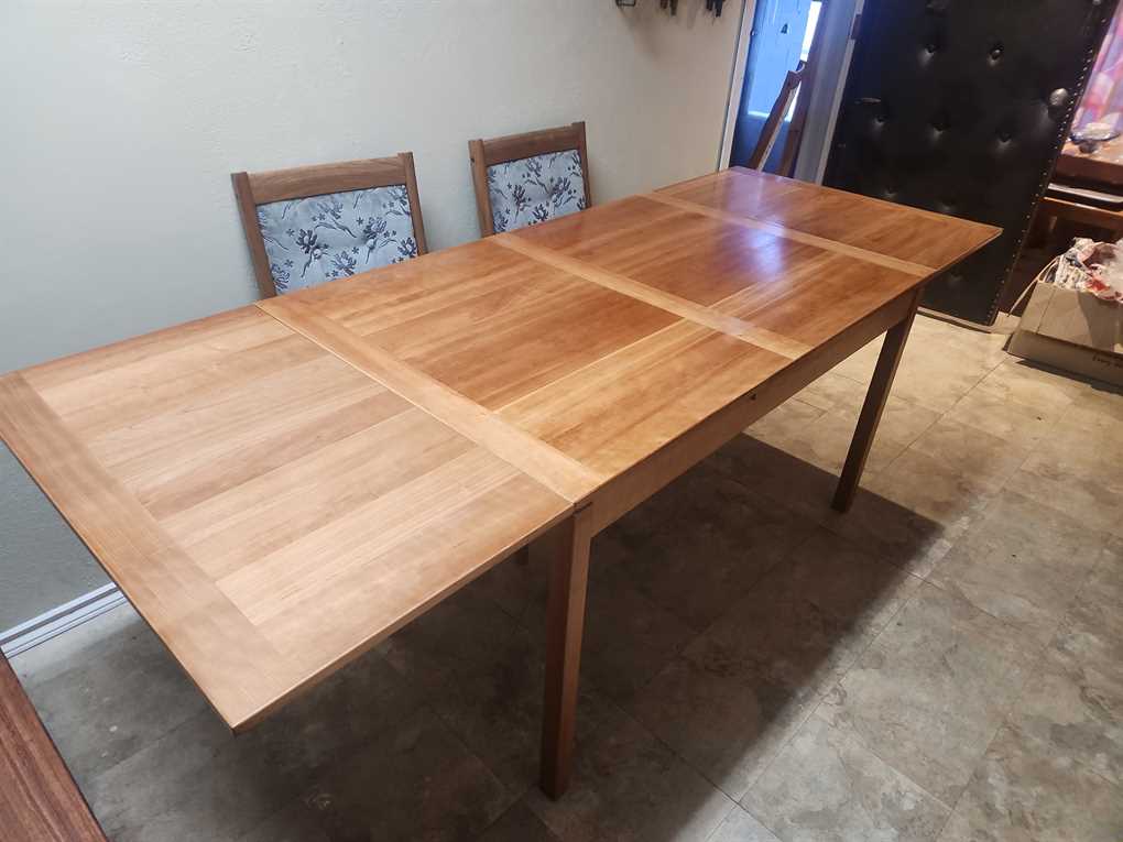 Made in Denmark Teak Draw Leaf Dining Room Table