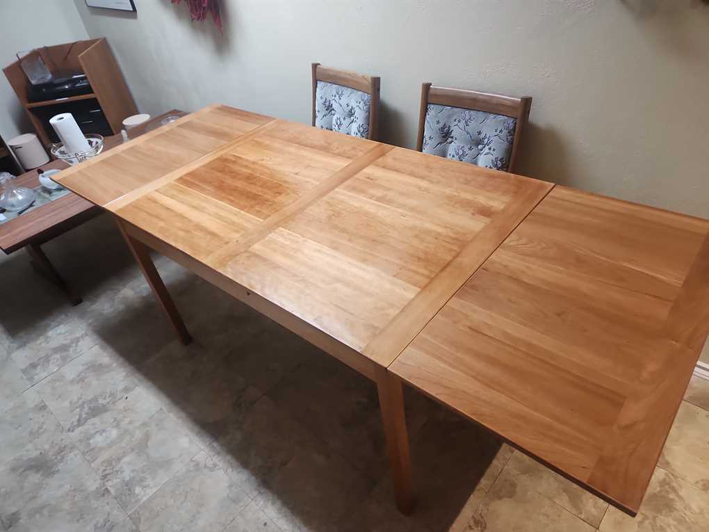 Made in Denmark Teak Draw Leaf Dining Room Table