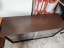 Walnut Finish Display Cabinet