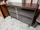 Walnut Finish Display Cabinet