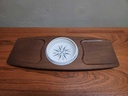 Teak Serving Tray With Dip Bowl Made in Japan