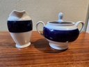 Thomas Rosenthal "Classic Rose" in Cobalt Blue Cream & Sugar Set