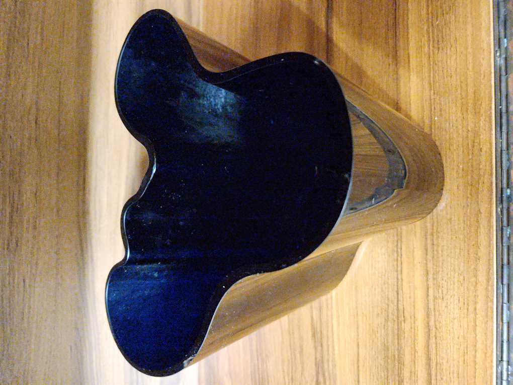 Iittala Aalto 6 1/4" Dark Blue Colbolt Savoy Vase - 1986 50th Anniversary