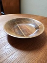 Teak And Walnut Handmade Serving Bowl