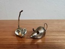 Brass Mice Pair