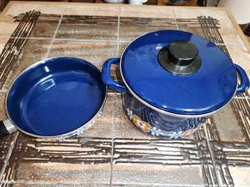 Prinze Germany Enameled Pot and Pan Set