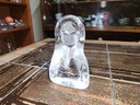 Royal Krona Sweden Large Inuit Girl Paperweight - Signed by Mats Jonasson