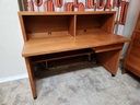 Jesper Mobler Denmark Teak Desk w/ Hutch on Castors