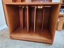 Jesper Mobler Denmark Teak Record Storage Cabinet on Coasters