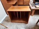 Jesper Mobler Denmark Teak Record Storage Cabinet on Coasters