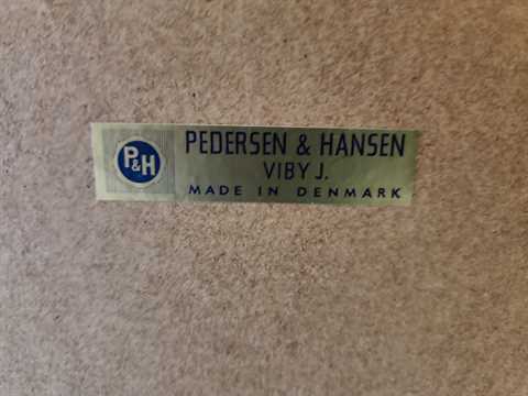 Pedersen & Hansen Denmark Teak Entryway Mirror