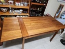 RS Associates Canada Teak Draw Leaf Dining Table