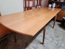 1980s Ikea Kronvik Beech Draw Leaf Dining Table