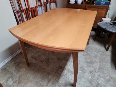 1980s Ikea Kronvik Beech Draw Leaf Dining Table