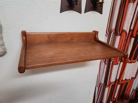 Teak Wall Mount Shelf